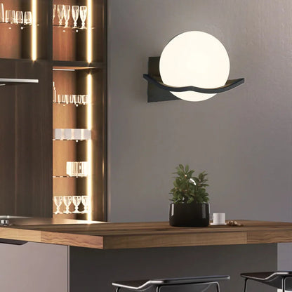 Makar Wall Light | Modern European Glass Globe Sconce 3