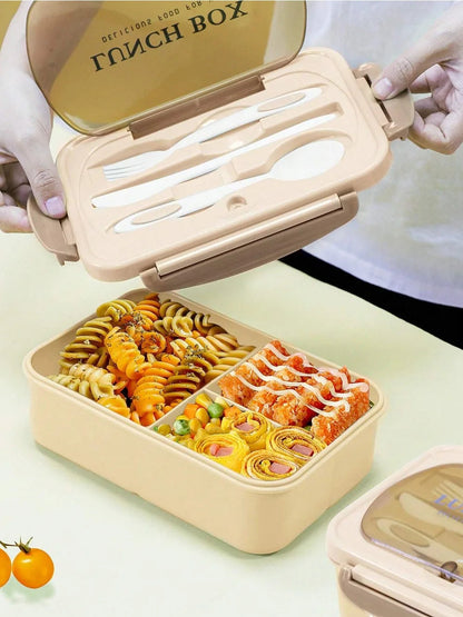 MealMate | Bento Lunch Box with Utensils | 4 Compartments & Leak-Proof Design 6