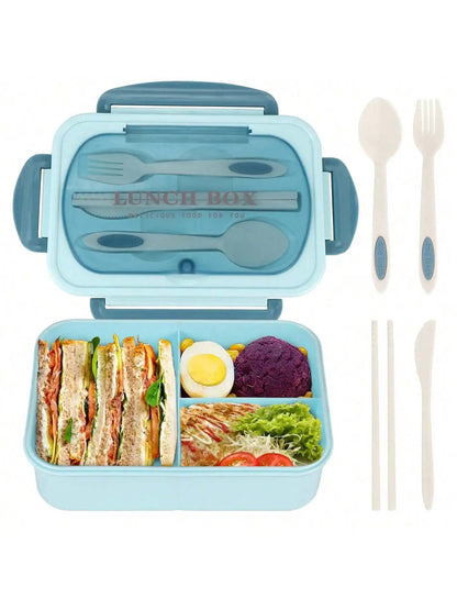 MealMate | Bento Lunch Box with Utensils | 4 Compartments & Leak-Proof Design 7