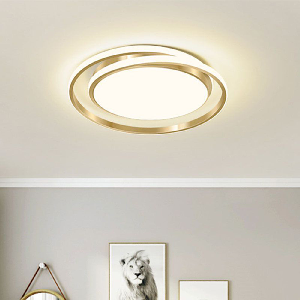 Minimalist LED Circle Ceiling Light | Modern Gold Flush Mount 1