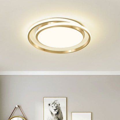 Minimalist LED Circle Ceiling Light | Modern Gold Flush Mount 1