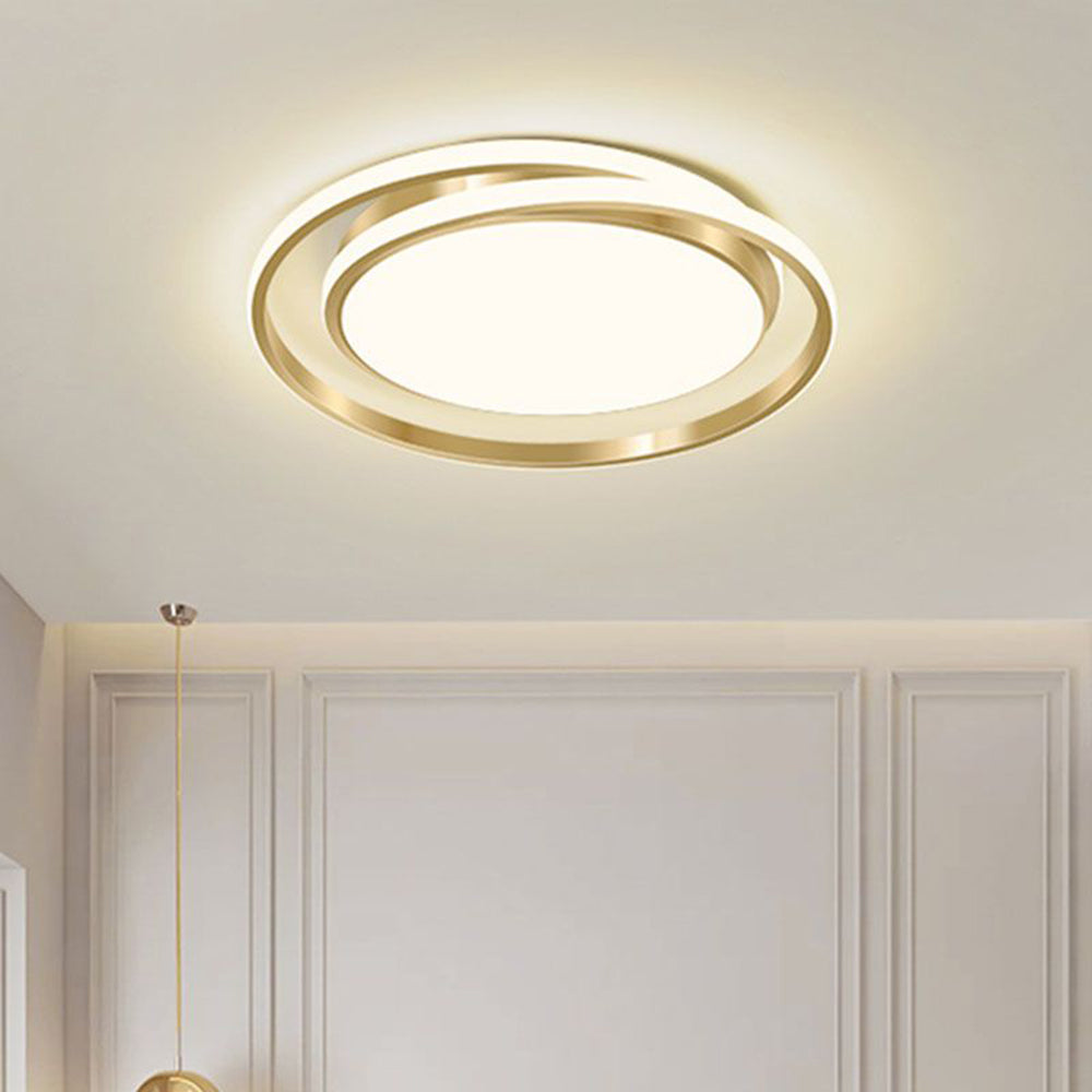 Minimalist LED Circle Ceiling Light | Modern Gold Flush Mount 4