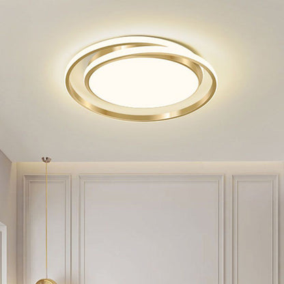 Minimalist LED Circle Ceiling Light | Modern Gold Flush Mount 4