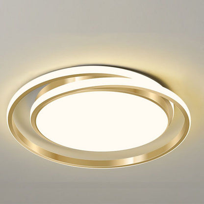 Minimalist LED Circle Ceiling Light | Modern Gold Flush Mount 5