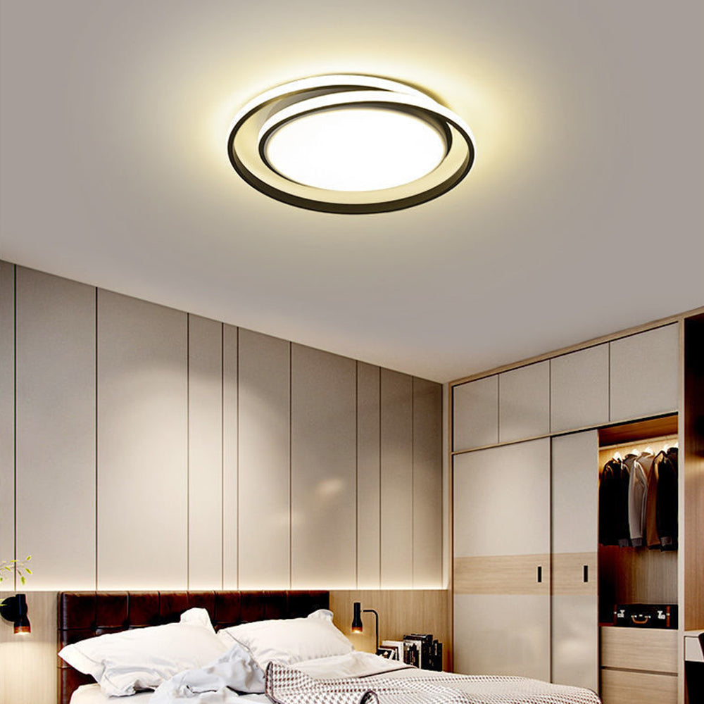 Minimalist LED Circle Ceiling Light | Modern Gold Flush Mount 7