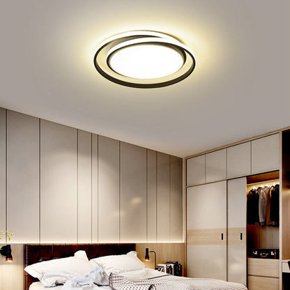 Minimalist LED Circle Ceiling Light | Modern Gold Flush Mount 7