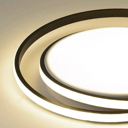 Minimalist LED Circle Ceiling Light | Modern Gold Flush Mount 9