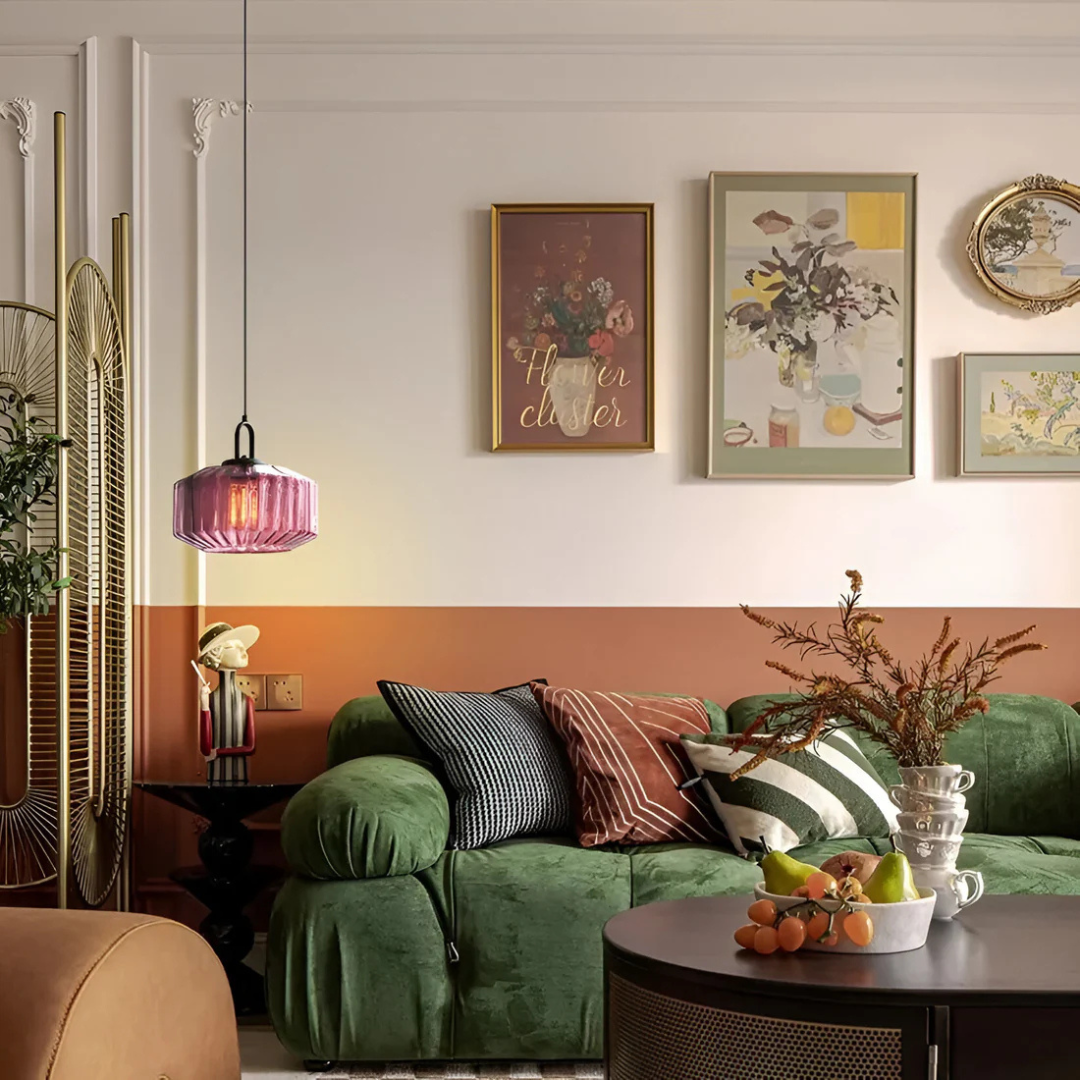 Mireta Glass Pendant Light | Retro-Coloured Glass Design 3