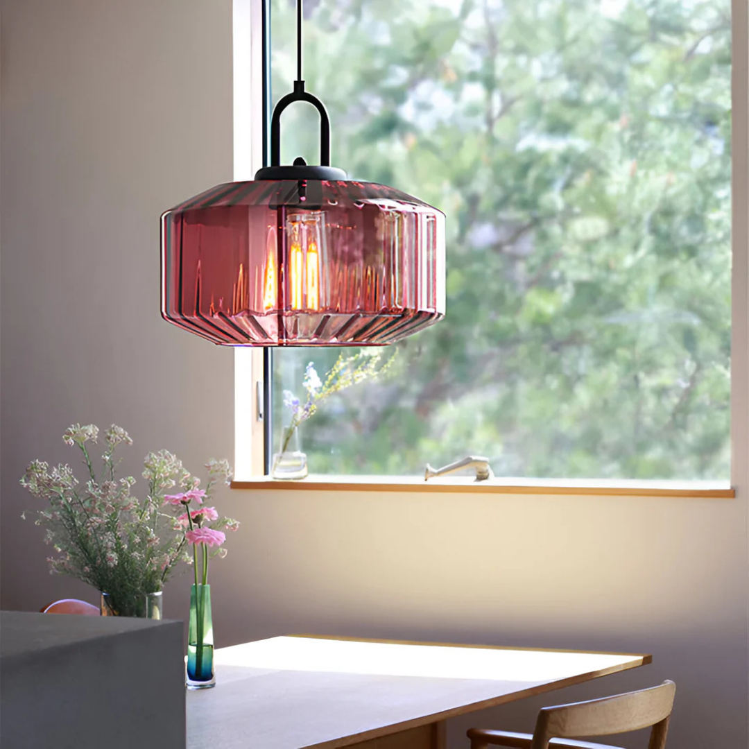 Mireta Glass Pendant Light | Retro-Coloured Glass Design 4