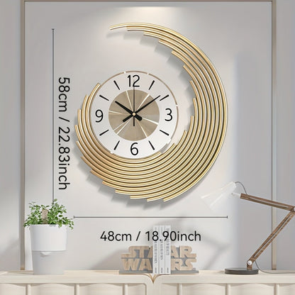 Modern 3D Metal Wall Clock | Silent Quartz Movement Decorative Clock 0