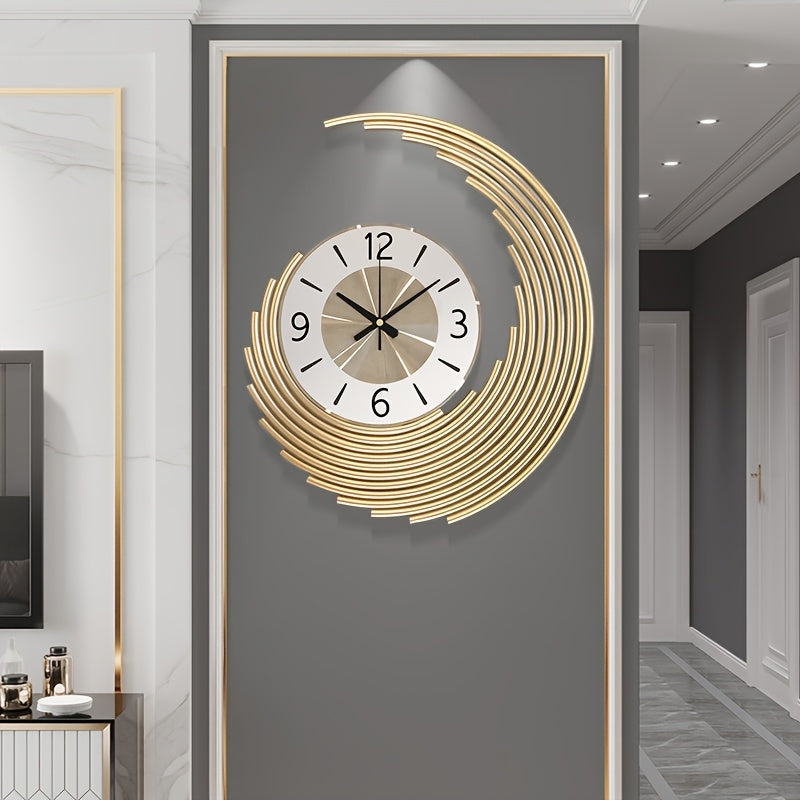 Modern 3D Metal Wall Clock | Silent Quartz Movement Decorative Clock 4