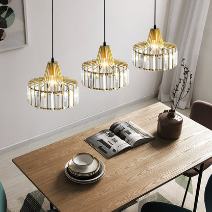 Modern Black Crystal Pendant Light | Elegant Hanging Fixture 10