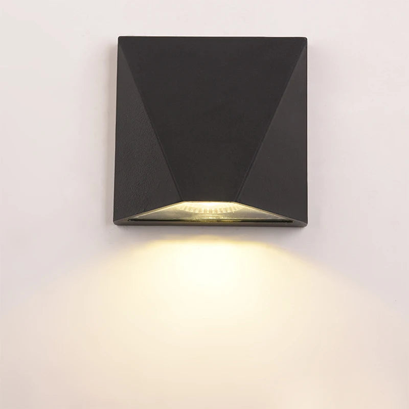 Modern Black Outdoor Wall Light | Waterproof LED Sconce with Sleek Design for Ambience Enhancement 1