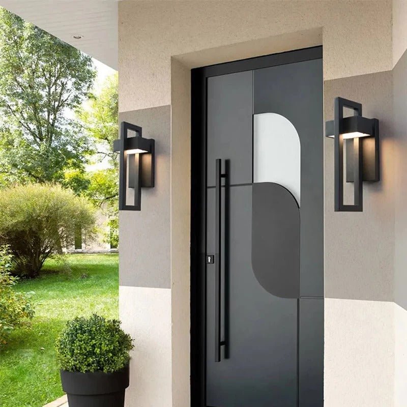 Modern Geometric Outdoor Wall Light | Energy Efficient LED with Durable Aluminium Design for Stylish Illumination 4