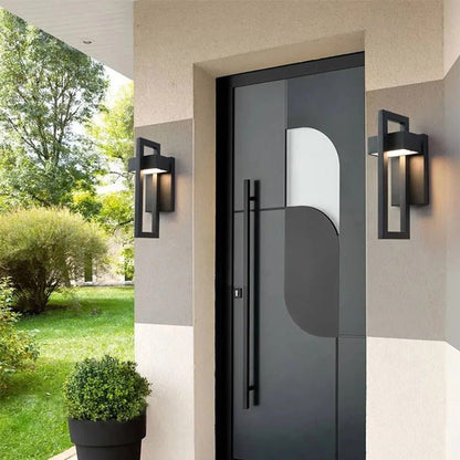 Modern Geometric Outdoor Wall Light | Energy Efficient LED with Durable Aluminium Design for Stylish Illumination 4