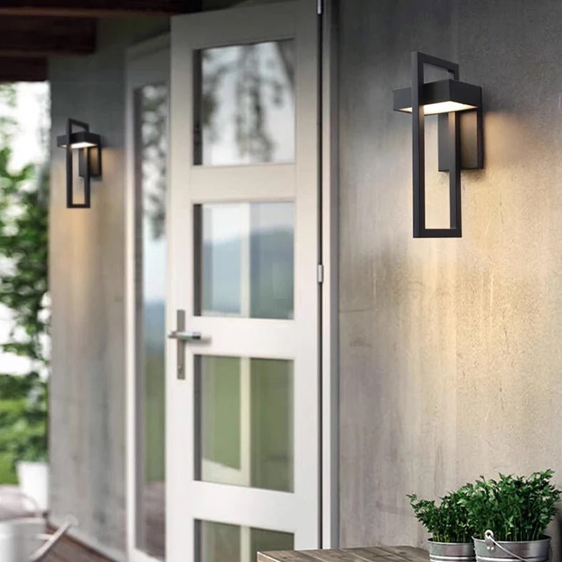 Modern Geometric Outdoor Wall Light | Energy Efficient LED with Durable Aluminium Design for Stylish Illumination 5