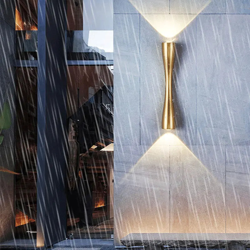 Modern Gold Wall Light | Nordic Up & Down Waterproof Lamp 2