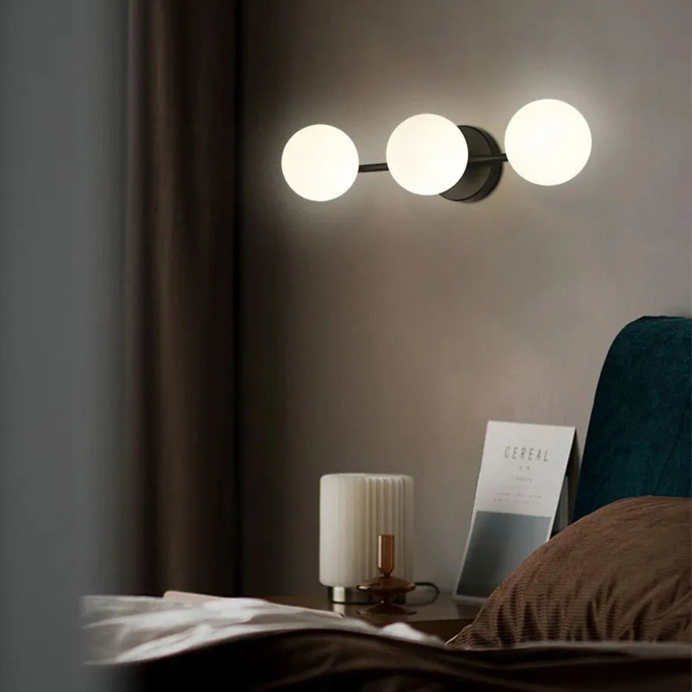 Modern Nordic Glass Ball Wall Light | Triple Globe Design 2