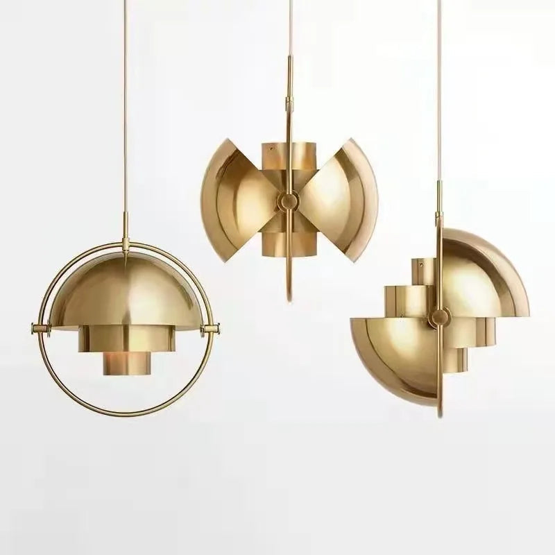 Modern Nordic Pendant Light | Sculptural Metal Suspension Lamp 1