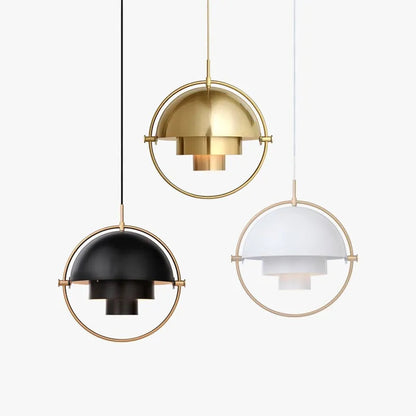 Modern Nordic Pendant Light | Sculptural Metal Suspension Lamp 2