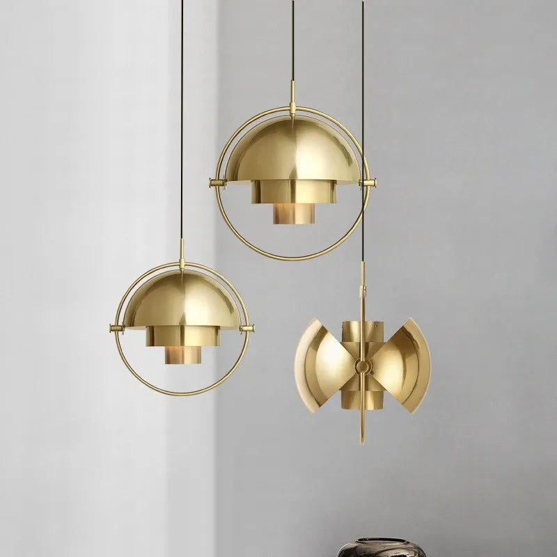 Modern Nordic Pendant Light | Sculptural Metal Suspension Lamp 3