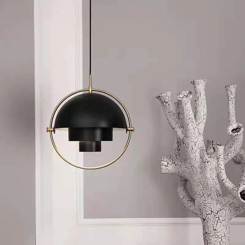 Modern Nordic Pendant Light | Sculptural Metal Suspension Lamp 4