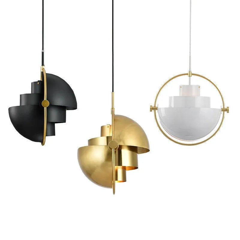 Modern Nordic Pendant Light | Sculptural Metal Suspension Lamp 5