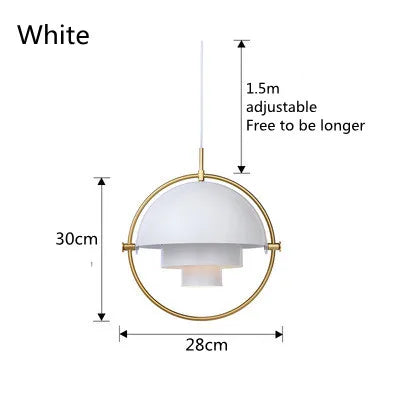 Modern Nordic Pendant Light | Sculptural Metal Suspension Lamp 7