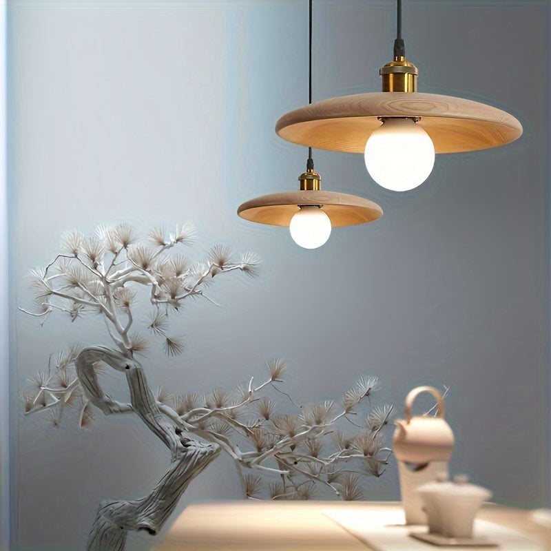 Modern Nordic Solid Wood Pendant Light | Scandinavian Ceiling Lamp 3
