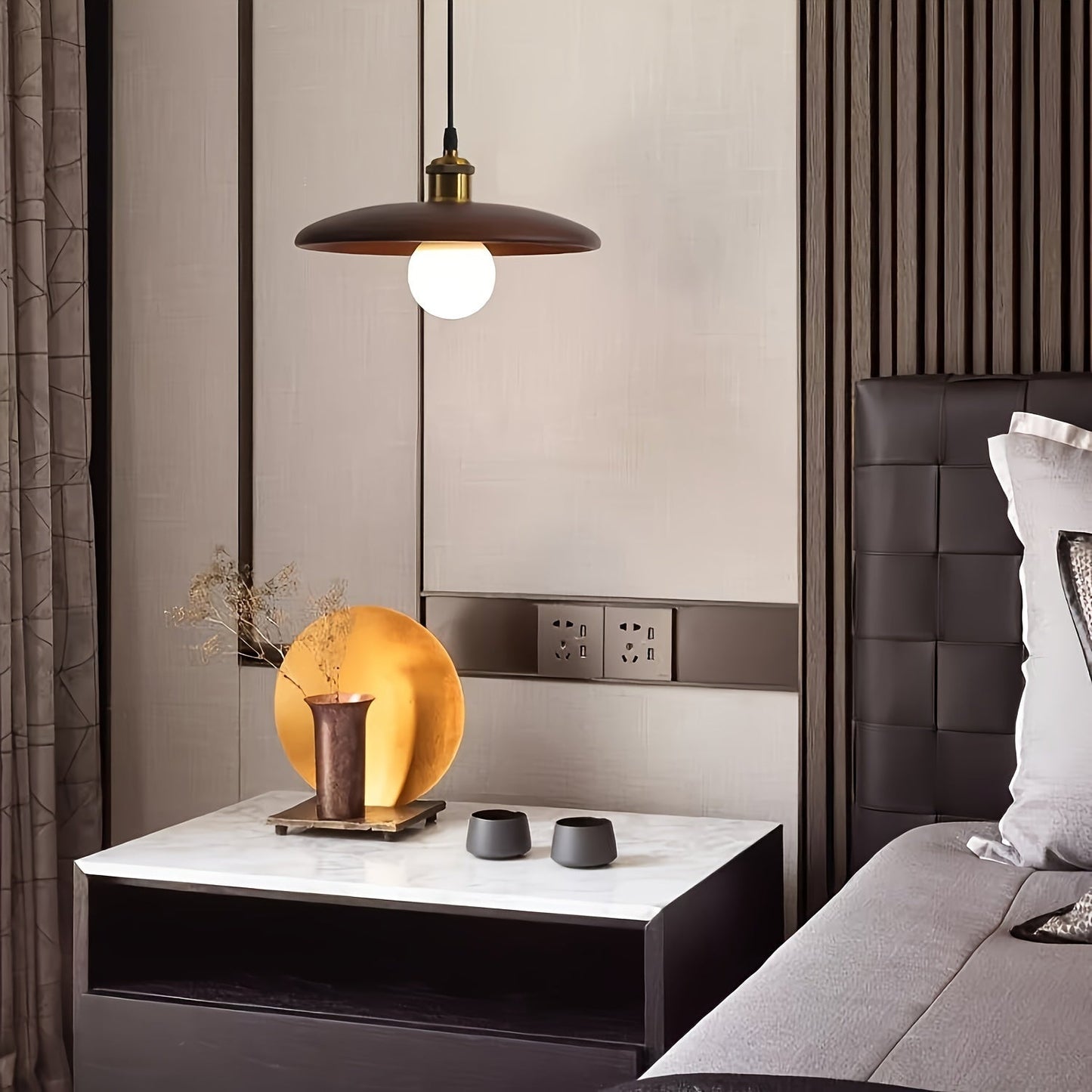 Modern Nordic Solid Wood Pendant Light | Scandinavian Ceiling Lamp 5
