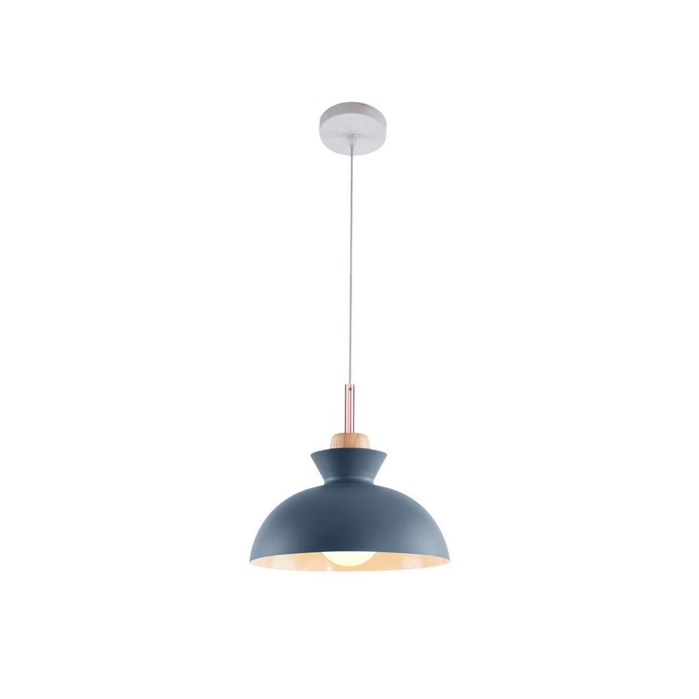 Modern Single Pendant Dome Light | Scandinavian Metal Hanging Lamp 0