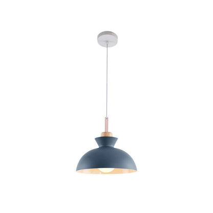 Modern Single Pendant Dome Light | Scandinavian Metal Hanging Lamp 0