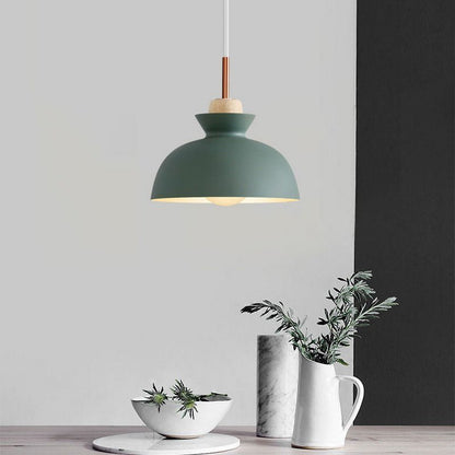 Modern Single Pendant Dome Light | Scandinavian Metal Hanging Lamp 1