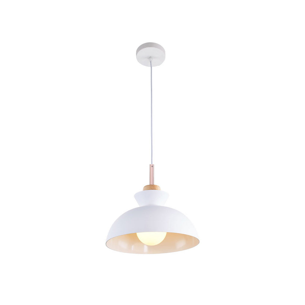 Modern Single Pendant Dome Light | Scandinavian Metal Hanging Lamp 10