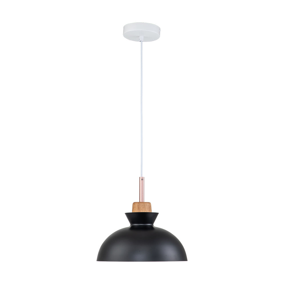 Modern Single Pendant Dome Light | Scandinavian Metal Hanging Lamp 14
