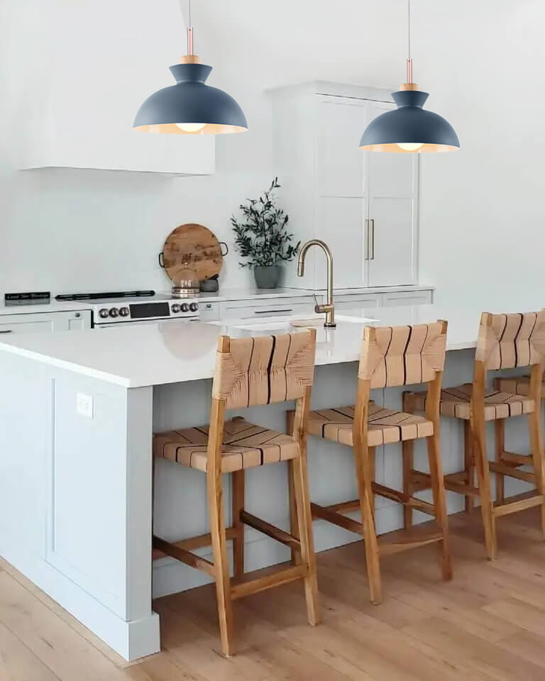 Modern Single Pendant Dome Light | Scandinavian Metal Hanging Lamp 5