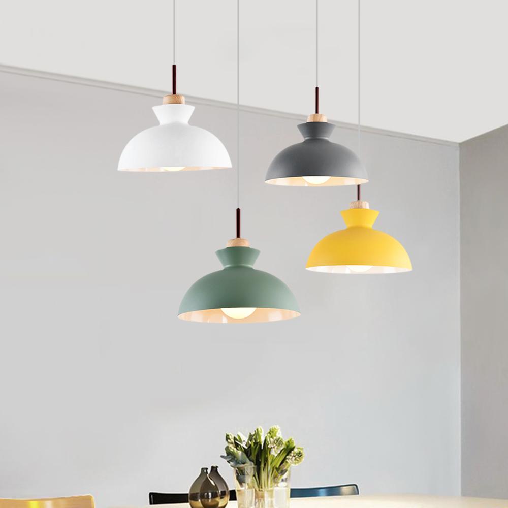 Modern Single Pendant Dome Light | Scandinavian Metal Hanging Lamp 6