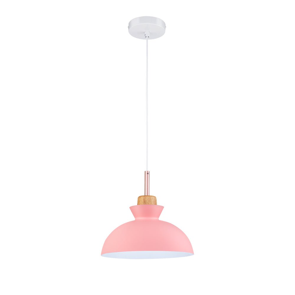 Modern Single Pendant Dome Light | Scandinavian Metal Hanging Lamp 9