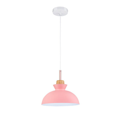 Modern Single Pendant Dome Light | Scandinavian Metal Hanging Lamp 9