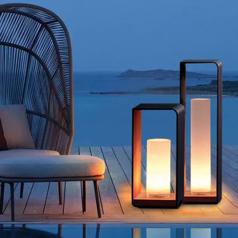Modern Square Solar Lights Outdoor with Adjustable Colour Modes | Waterproof Landscape Lighting for Enhanced Ambiance 1