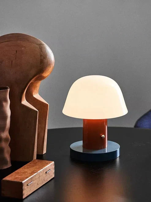 Mushroom Table Lamp | Modern Rechargeable LED Light 8
