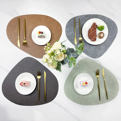 NordicDrop | Double-Sided Faux Leather Placemats | Non-Slip & Heat Resistant 1