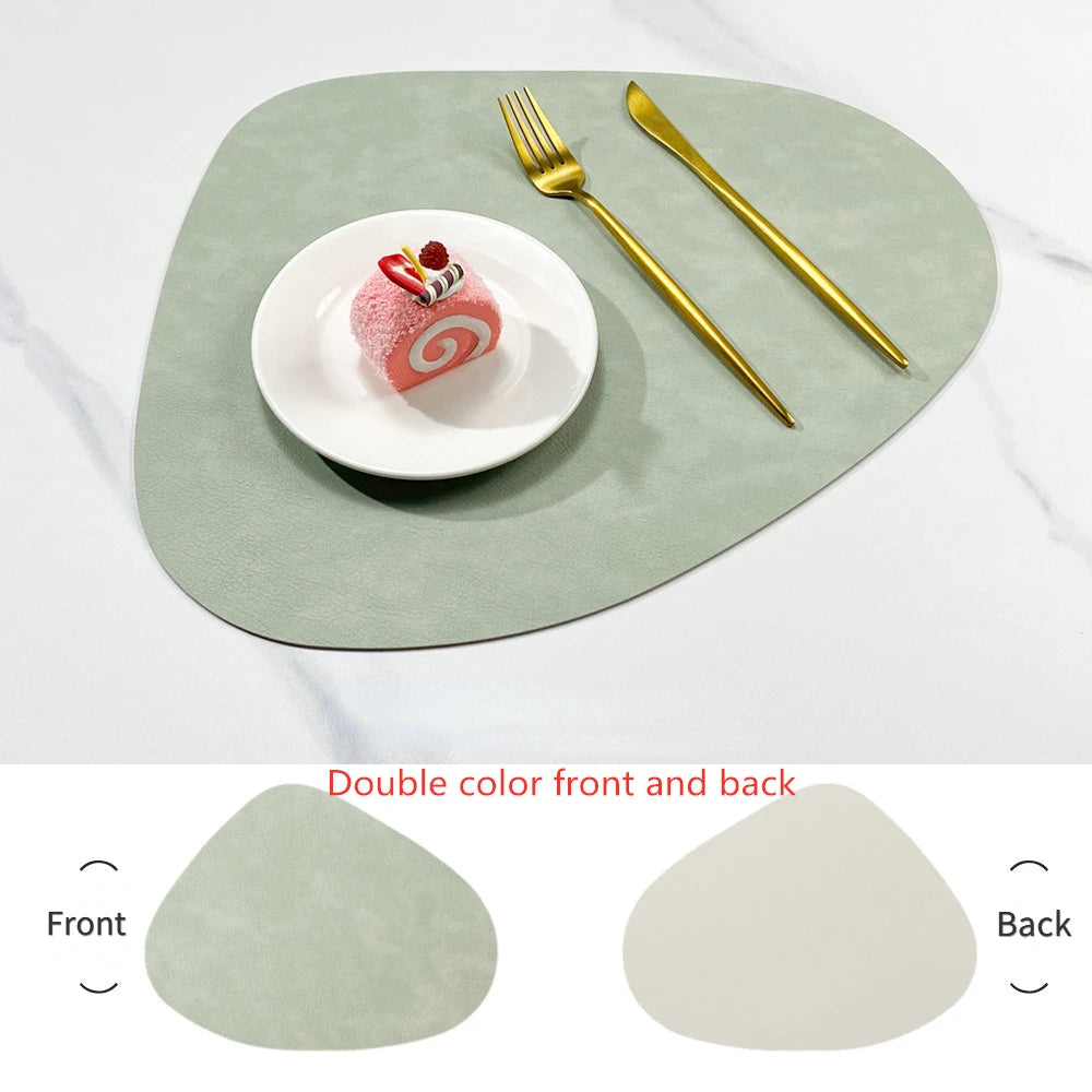 NordicDrop | Double-Sided Faux Leather Placemats | Non-Slip & Heat Resistant 5