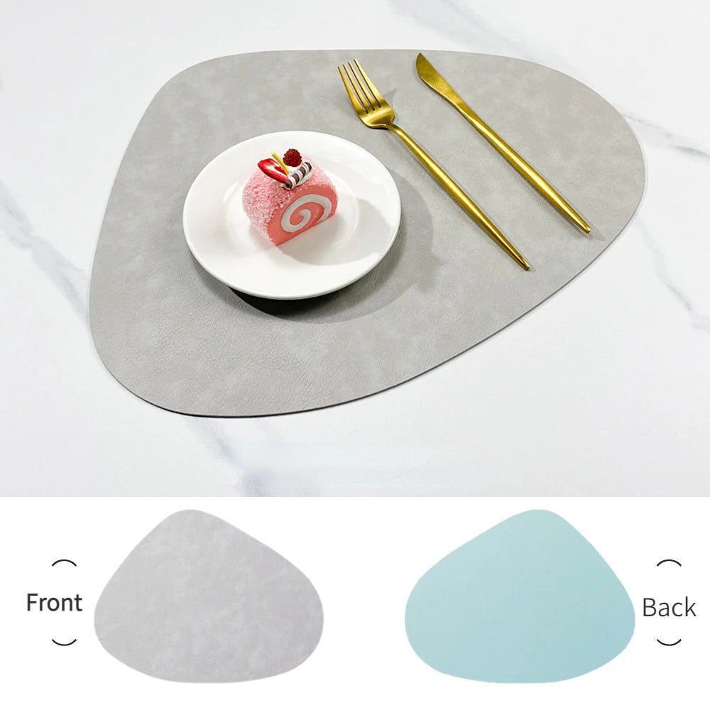 NordicDrop | Double-Sided Faux Leather Placemats | Non-Slip & Heat Resistant 7