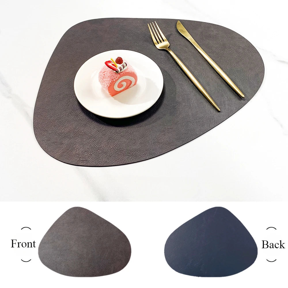 NordicDrop | Double-Sided Faux Leather Placemats | Non-Slip & Heat Resistant 8
