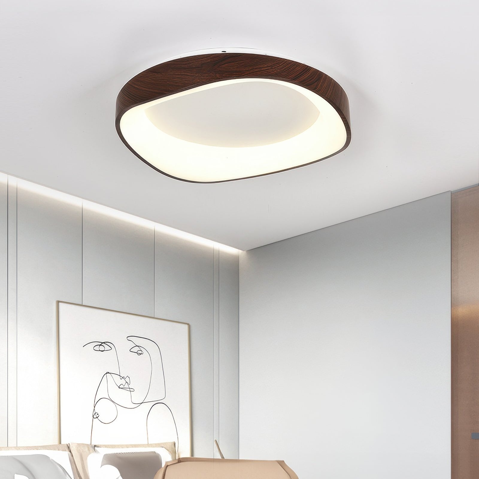 Nordic Artistic Wood Grain Ceiling Light 2
