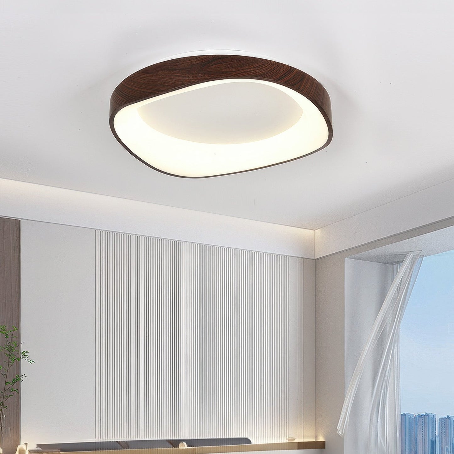 Nordic Artistic Wood Grain Ceiling Light 4