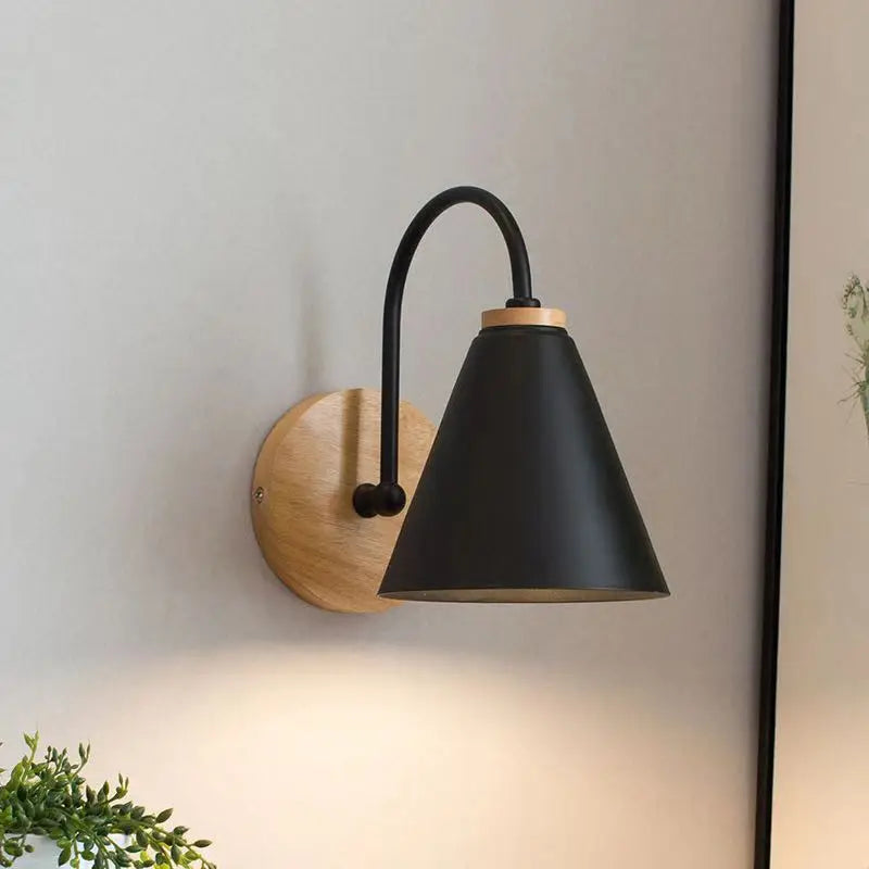 Nordic Beam | Scandinavian Wood & Iron Wall Light 0