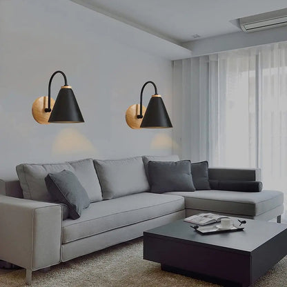 Nordic Beam | Scandinavian Wood & Iron Wall Light 2