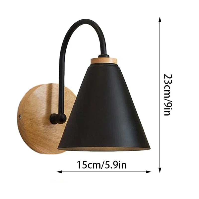 Nordic Beam | Scandinavian Wood & Iron Wall Light 5